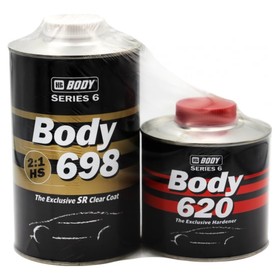 

Лак HB BODY 698 2:1 HS 1л + Отвердитель HB BODY PROLINE 620 0,5л комплект