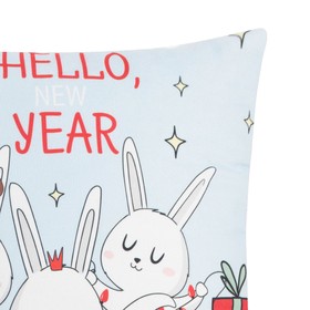 

Наволочка декоративная Этель «Hello, new year», 40х40 см, 100 п/э, велюр