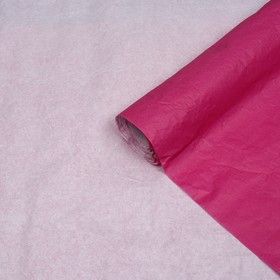 Бумага для упаковок, UPAK LAND, жатая, эколюкс, двухцветная, фуксия, розовый, белый, двустооронняя, рулон 1шт., 0,7 х 5 м Ош