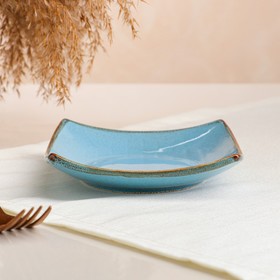 

Салатница "Квадрат", голубая, 14.5 см