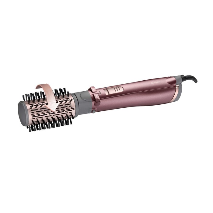 Фен-щётка BaByliss AS960E, 1000 Вт, 2 скорости, 2 температурных режима, шнур 2.2 м, розовая   773491