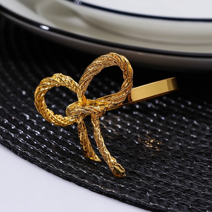 Кольцо для салфетки Noble, 4,5×5 см, цвет золотой кольцо для салфетки елизавета лебедь 5×4 5×4 см цвет металла золотой