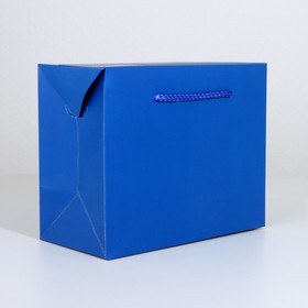 Пакет—коробка «Синий», 23 × 18 × 11 см Ош