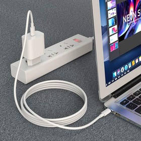 

Кабель Hoco X51, Type-C - Type-C, 5 А, 100 Вт, Power Delivery, 1 м, белый
