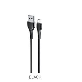 

Кабель Hoco X49, microUSB - USB, 2.4 А, 1 м, PVC оплетка, клипса, черный