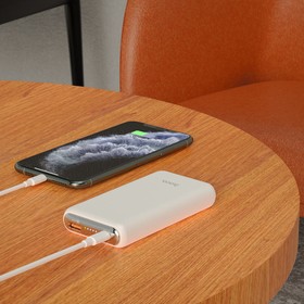 

Внешний аккумулятор Hoco Q1, 10000 мАч, USB, USB-C, 3 А, PD 20W + QC3.0, белый