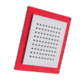 Лейка стационарная, квадратная Z0151, 15х15 см, 1 режим, пластик, цвет красный/хром