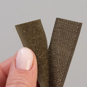 

Липучка, 20 мм × 25 см, цвет хаки