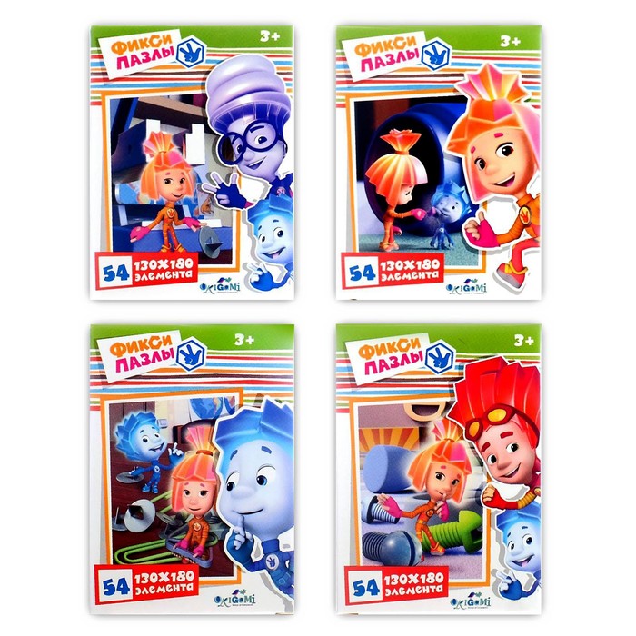 

Мини-пазл «Фиксики», 54 элемента, МИКС