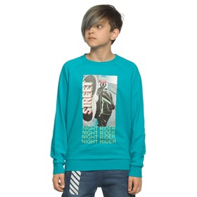 

Толстовка для мальчиков, рост 134 см, цвет морская волна