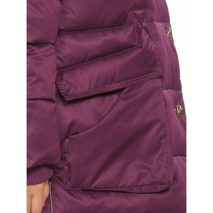 Пальто для девочек, рост 98 см, цвет лиловый
