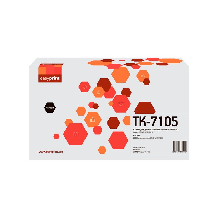 

Картридж EasyPrint LK-7105 (TASKalfa3010i/3011i), для Kyocera, чёрный, с чипом