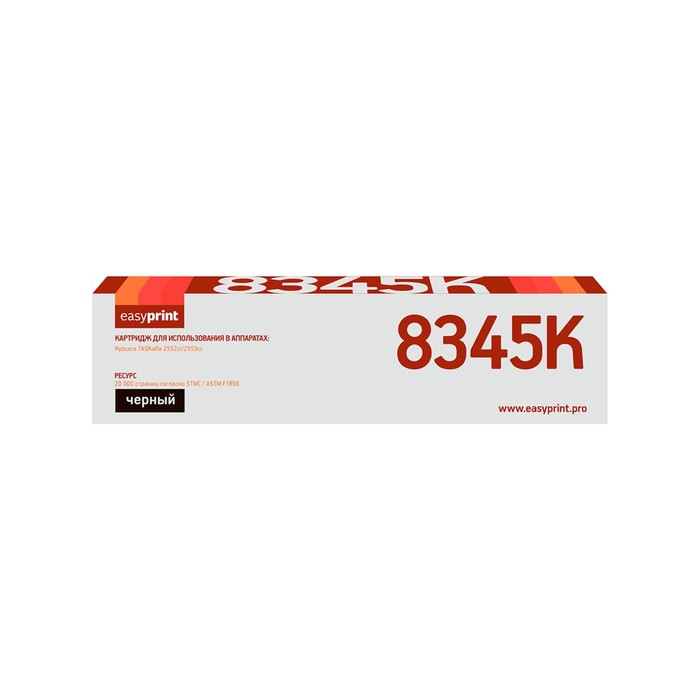 Картридж EasyPrint LK-8345K (TASKalfa2552ci/2553ci), для Kyocera, чёрный, с чипом картридж easyprint lk 8345k
