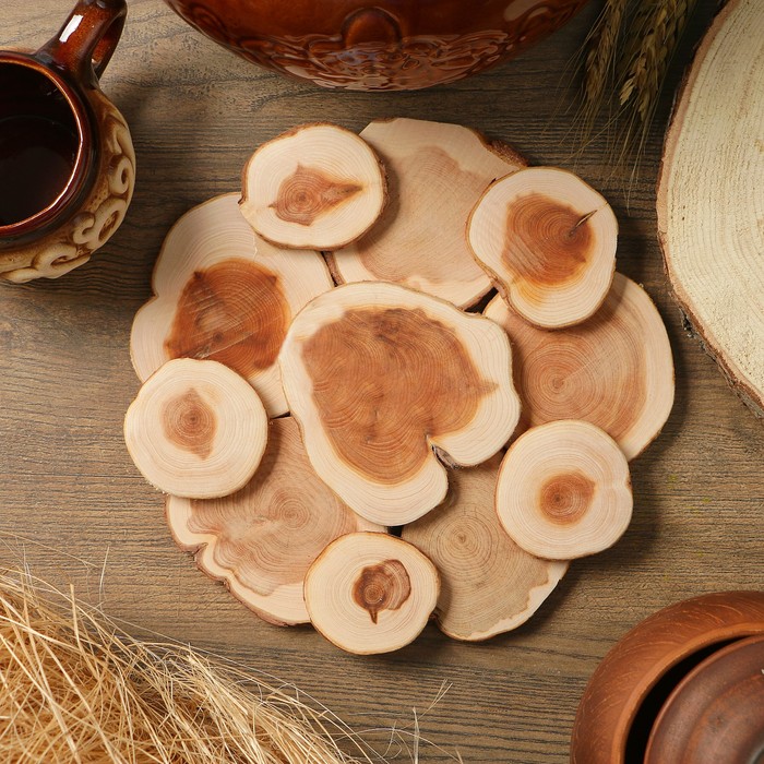 Подставка под горячее «Классика», D=22 см, можжевельник