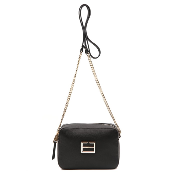 фото 16991c сумка кросс-боди, отдел на молнии, цвет черный 14х19х7.5см fabretti