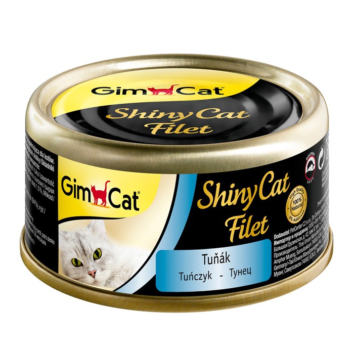 Консервы Gimpet ShinyCat Filet для кошек, тунец, 70 г