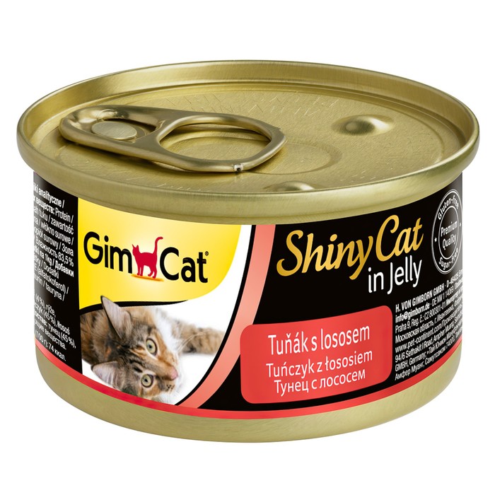 Консервы Gimpet ShinyCat для кошек, тунец/лосось, 70 г