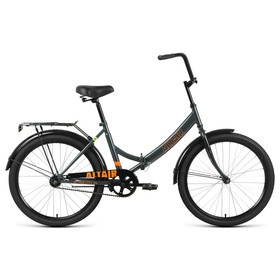 Велосипед 24' Altair City, 2022, цвет темно-серый/оранжевый, размер 16' Ош