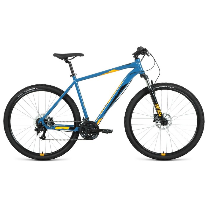 Велосипед 29 Forward Apache 3.2 HD, 2022, цвет бирюзовый/оранжевый, р. 17 велосипед forward apache 29 3 0 disc 2021 рост 17 бирюзовый оранжевый