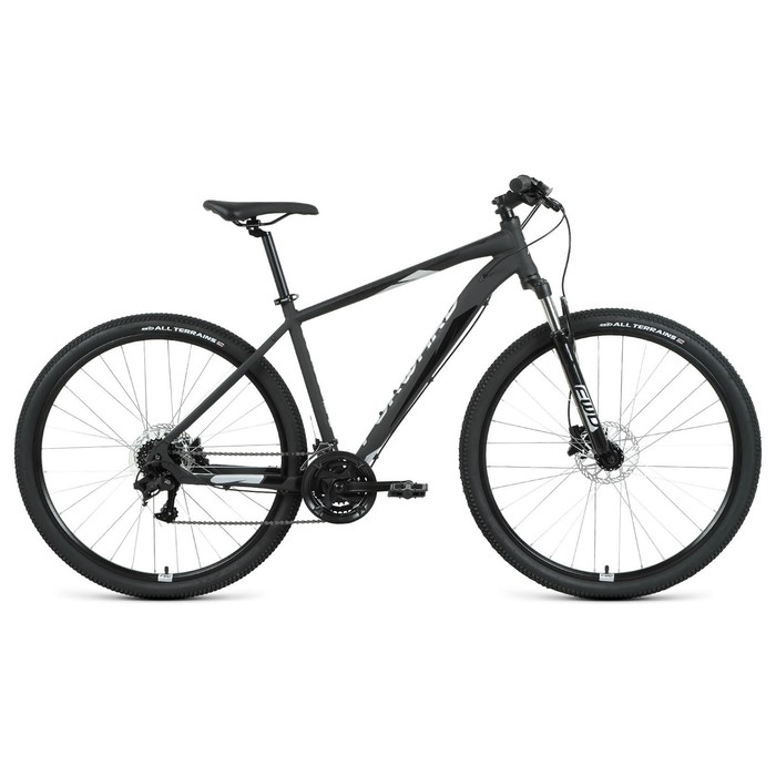 фото Велосипед 29" forward apache 3.2 hd, 2022, цвет черный матовый/серебристый, размер 19"