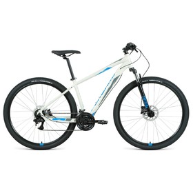

Велосипед 29" Forward Apache 3.2 HD, 2022, цвет серый/синий, размер рамы 21"