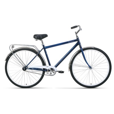 Велосипед 28" Forward Dortmund 1.0, 2022, цвет темно-синий/белый, размер рамы 19"