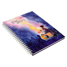 

Скетчбук для зарисовок А5, 60 листов Cosmosketch, твёрдая обложка, матовая ламинация, блок 100 г/м2, МИКС