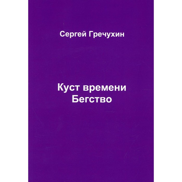 Куст времени. Бегство. Гречухин С.А. сергей семипядный бегство авторитета