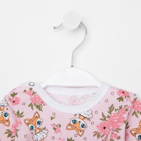 

Боди детское, цвет розовый/лиса, рост 74 см