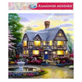

Алмазная мозаика б/подр., частич.заполн. Сказочный домик 40*50 см 87140