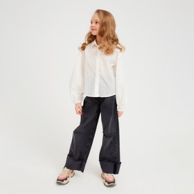 

Рубашка детская MINAKU: Cotton collection цвет белый, рост 146