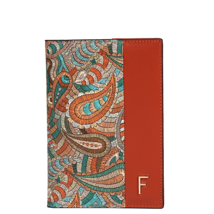 54019NP Обложка для автодокументов (паспорт), цвет рыжий 10х13,5х1,5см