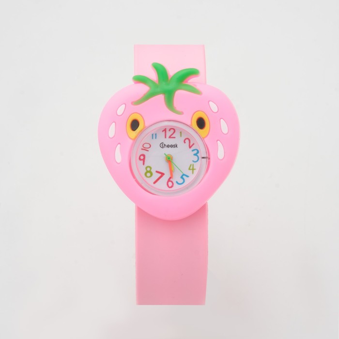 Часы наручные детские Клубничка, ремешок силикон, LR41 (AG3) пк кидс тойз дв часы наручные детские клубничка