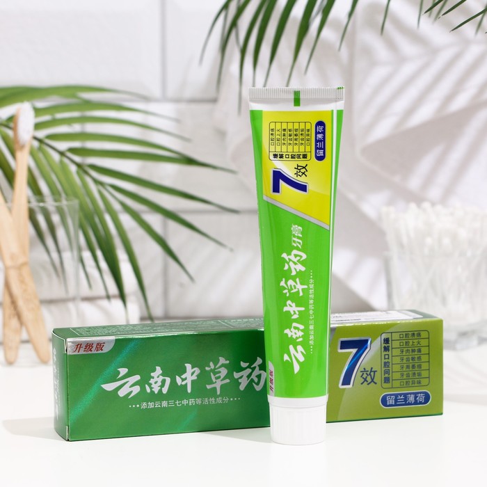 Зубная паста китайская традиционная мята 7 эффектов, 110 г зубная паста китайская традиционная противовоспалительная с гвоздикой 160 г