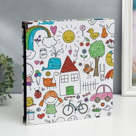 

Фотоальбом магнитный 20 листов "Детский рисунок" 27,5х25,5х4,5 см