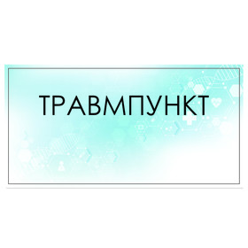 

Табличка "Травмпункт" 300 х 100, клейкая основа