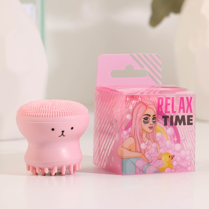Щёточка для умывания «Relax time» силиконовая щетка для умывания relax time