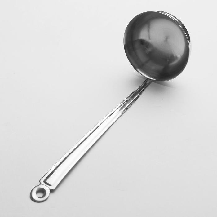 Половник 150 мл с цельнометаллической ручкой