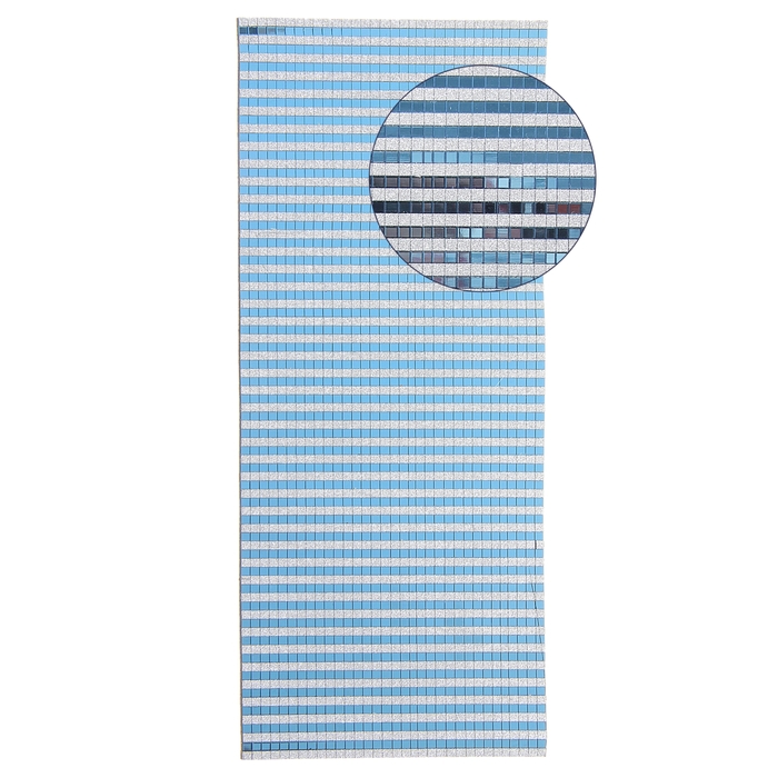 Декор для творчества полосатый на клеевой основе "Бирюзовый"