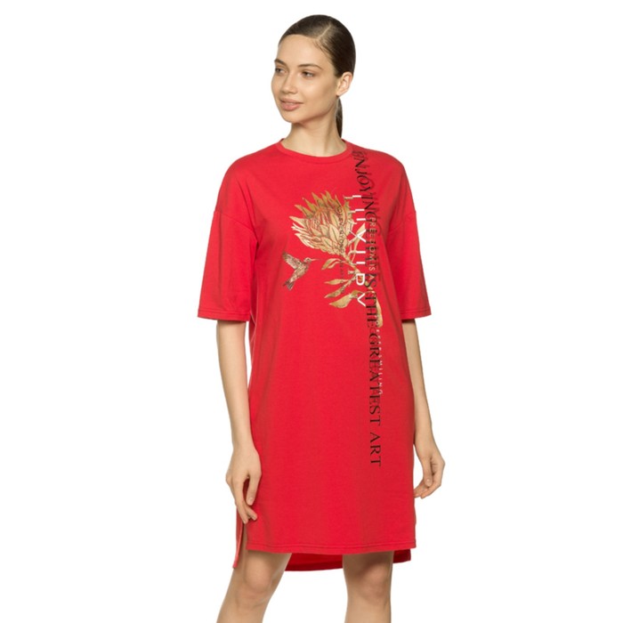 Платье женское, размер XS, цвет красный