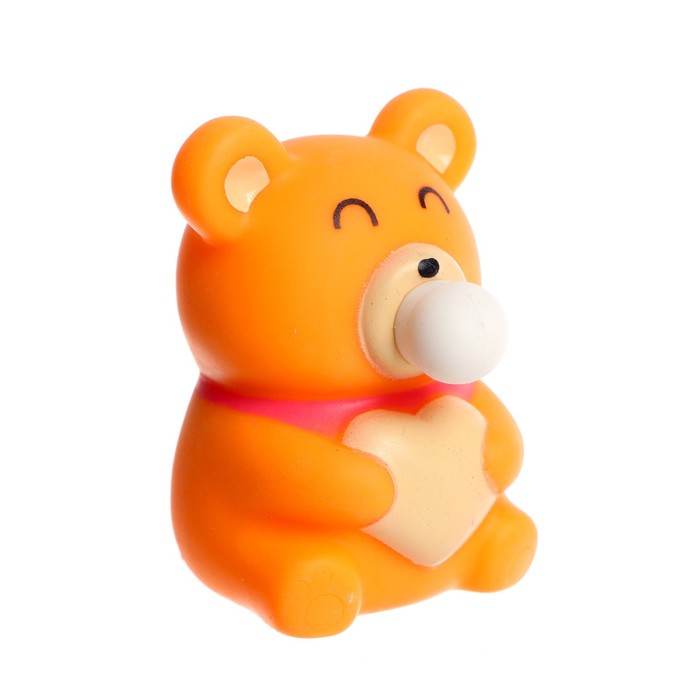 Мялка «Медведь» надувает пузырь, цвета МИКС