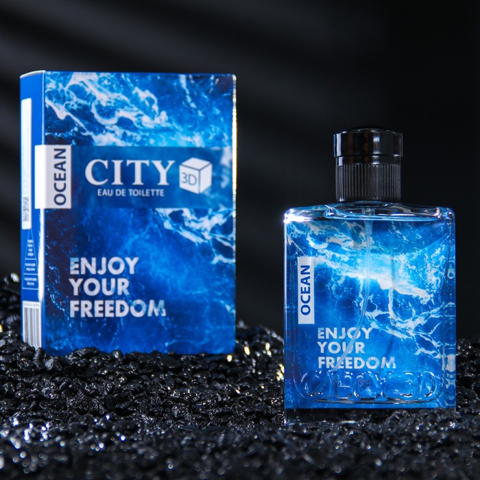 Туалетная вода мужская CITY 3D Ocean ТВ ,90 мл