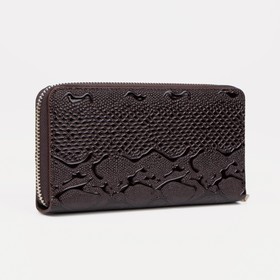 

Кошелек жен 07-02-01, 20*2,5*10 см, 3 отд, д/карт, д/монет, коричневый