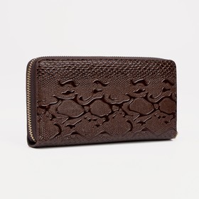 

Кошелек жен 07-02-01, 20*2,5*10 см, 3 отд, д/карт, д/монет, кофе
