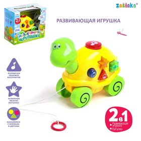 ZABIAKA Музыкальная игрушка "Музыкальная черепашка" МИКС, звук, свет, №SL-04984