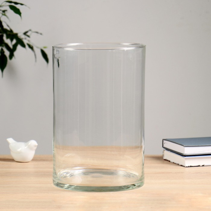 Ваза Трубка 200 V=8,5л, d=19, H=30 см,(толщина стекла 2мм) прозрачная ваза вурм d 11 5см 25х15 v 3 7л толщина стекла 5 5мм 1881 прозрачная