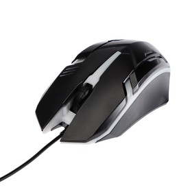 

Мышь Perfeo Graf, игровая, проводная, подсветка, 1000 dpi, USB, чёрная