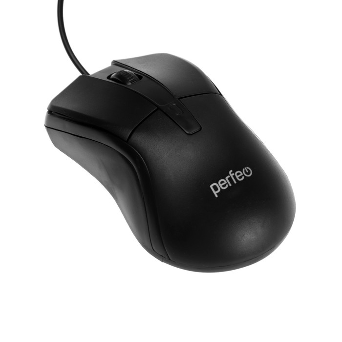 Мышь Perfeo One, проводная, оптическая, 1000 dpi, USB, чёрная