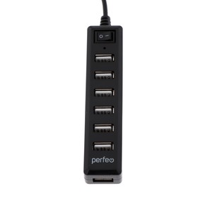 Разветвитель USB (Hub) Perfeo H034, 7 портов, USB 2.0, чёрный от Сима-ленд