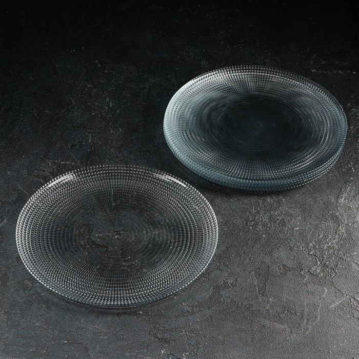 Набор тарелок Venice, d=25,5 см, 6 шт, цвет прозрачный